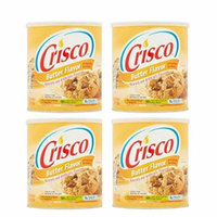 Crisco Butter Flavor All Vegetable Shortening, 48 oz 4 Pack