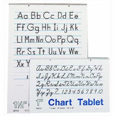 School Smart 085327 24 x 32 In. Chart Tablet, 25 Sheets, 1 In. Ruled
