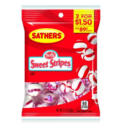 Sathers 7833 Peppermint Puffs Candy Case Of 12 - 2.2 Oz.