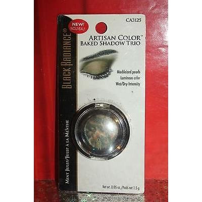 Black Radiance Artisan Color Baked Eyeshadow Trio Wet/dry Intensity Ca3125 Mint Julep