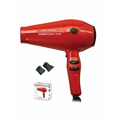 Turbo Power Ultra Turbo 3600 Hair Dryer - Red, Made in Italy