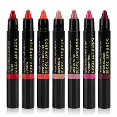 Bdellium Tools Retractable & Colorful Auto Lip Crayons Full Set - 7 Colors