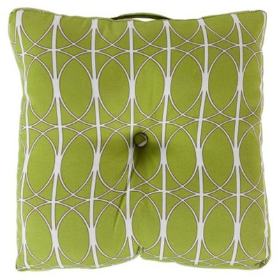 Surya Polyester Decorative Button Tufted Floor Cushion Pillow