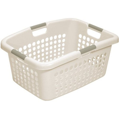 Hms Manufacturing Home Logic 1.9-Bu Large Capacity Pearl Laundry Basket