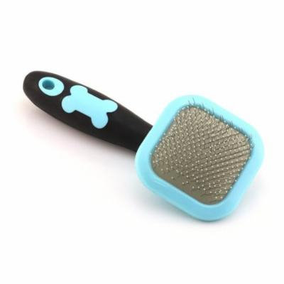 Slicker Brush, Oak Leaf Dog Brush Gently Cleaning Pin Brush for Shedding Dog Hair Brush for Small Dogs Puppy Yorkie Poodle Rabbits Cats
