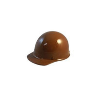 MSA SkullGuard Fiberglass Hard Hat- Cap Style With Staz On Suspension - Custom Brown Color