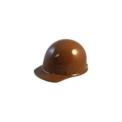 MSA SkullGuard Fiberglass Hard Hat- Cap Style With Staz On Suspension - Custom Brown Color
