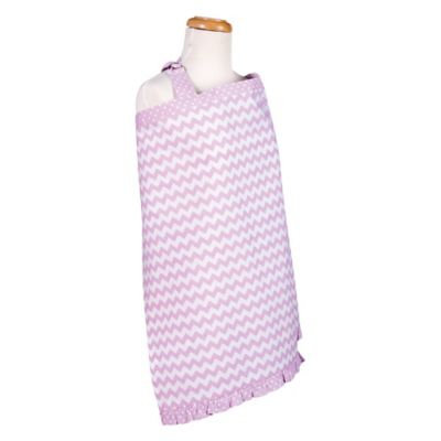 Trend Lab Orchid Bloom Chevron Nursing Cover, Purple