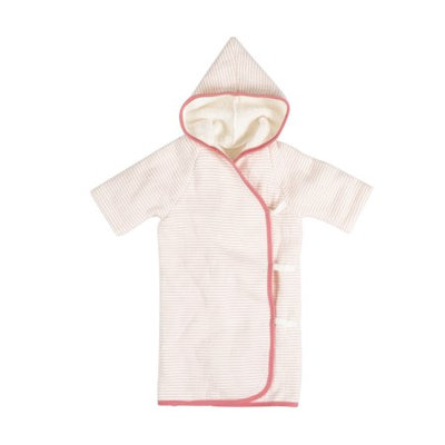 Sapphire giggle Organic Hooded Striped Kimono-Confetti