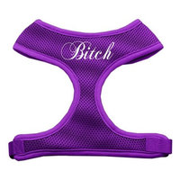 Mirage Pet Products 70-02 MDPR Bitch Soft Mesh Harnesses Purple Medium