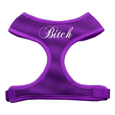 Mirage Pet Products 70-02 MDPR Bitch Soft Mesh Harnesses Purple Medium