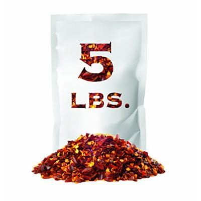 Crushed Red Pepper Flakes , Non GMO Verified , All Natural , Bulk Spice , 5 LB