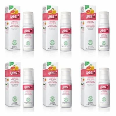 Yes To Grapefruit Uneven Skin Tone, Even Skin Tone Moisturizer, 1.4 Oz (Pack of 6)