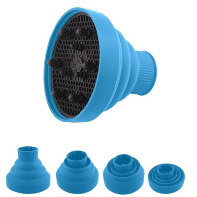 Tonewear Collapsible Hair Diffuser For Blow Dryer fits all common hair dryers & blowers(Blue)