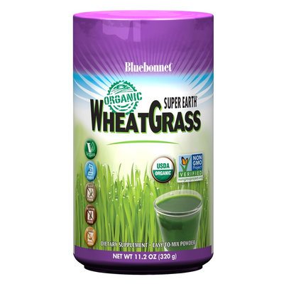 Super Earth Organic Wheatgrass Bluebonnet 11.2 oz Powder
