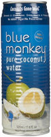 Blue Monkey Water 100% Coconut Water with Pulp, 17.6 Ounce (Pack of 24)