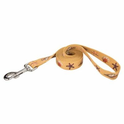 Country Brook Design® 5/8 Inch Seashells Dog Leash - 6 Foot