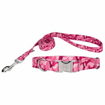 Country Brook Design® Pink Bone Camo Premium Collar & Leash