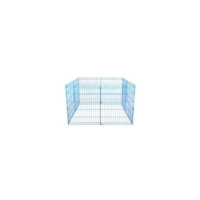 30 Tall Dog Blue Playpen Crate Fence Pet Kennel Play Pen Exercise Cage -8 Panel