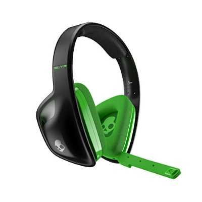 Skullcandy SLYR Headset - Green, Black - Mini-phone - Wired - 32 Ohm - 35 Hz - 20 kHz - Over-the-head - Binaural - Circumaural - 3.28 ft Cable