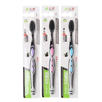 SQLang Bamboo Charcoal Tooth Brush Dental Oral Care Soft Brush For Adults-1PC