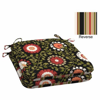 Arden Companies Better Homes and Gardens Outdoor Patio Reversible Wrought Iron Seat Pad, Set of Two, Multiple Patterns