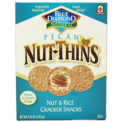 Blue Diamond Growers - Pecan Nut-Thins Nut & Rice Cracker Snacks - 4.25 oz(pack of 12)