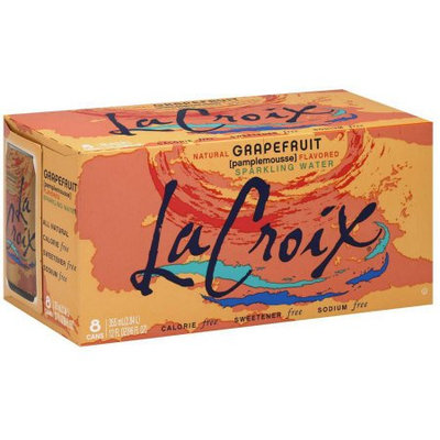 La Croix Sparkling Water, Grapefruit, 8 Cans, 12 Fluid Ounces (Pack of 2)