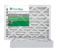 AFB Silver MERV 8 18x22x4 Pleated AC Furnace Air Filter. Filters. 100% produced in the USA. (Pack of 2)