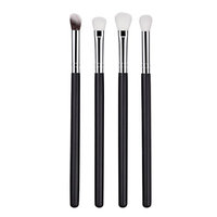 FRCOLOR 4 Pcs Makeup Brush Set Premium Nylon Fiber Wood Handle Cosmetics Brushes for Women-Pink