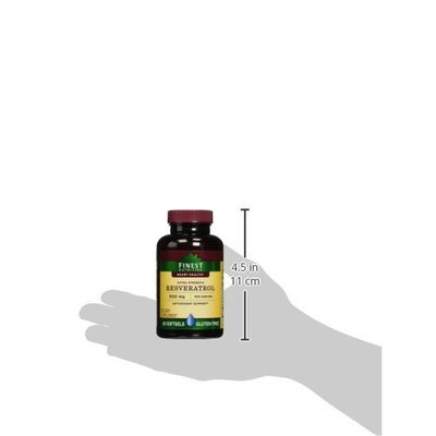 Finest Nutrition Resveratrol 500mg Extra Strength, Softgels, 60 ea
