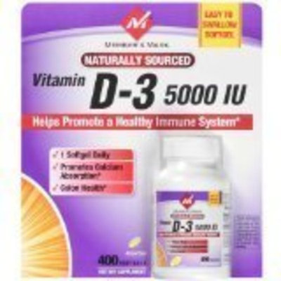 Member's Mark Vitamin D-3 5000 IU - 400 softgels