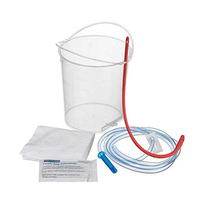 Cor-Vital BPA Free Reusable Enema Bucket with Reinforced Handles and Recipe for Organic Green Coffee DETOX - Red Tube