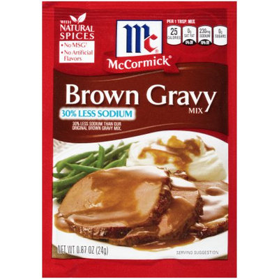 McCormick Brown, Less Sodium Mix, 0.87 OZ (Pack of 6)