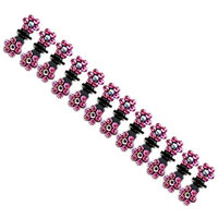 12pcs Crystal Rhinestone Assorted Bangs Mini Hair Claw Clip Hair Pin Flower Accessories for Girl Women Baby
