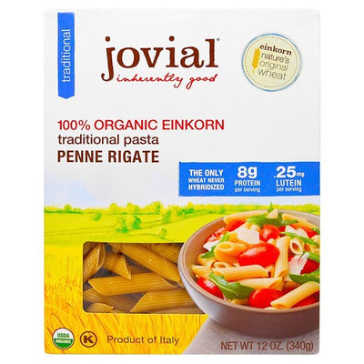 Jovial, Organic Traditional Einkorn Pasta, Penne Rigate, 12 oz (340 g)(Pack of 3)