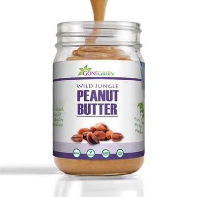 Gone Green Superfoods Organic Stone Ground Wild Jungle Peanut Butter