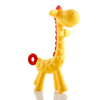 Asani Giraffe Baby Teether Toy | Natural & Organic BPA-Free Silicone | Textured Infant Teething Relief | Freezable and Dishwasher-Safe | Cute Chew Toys for Boys, Girls, Babies, Toddlers, Newborn