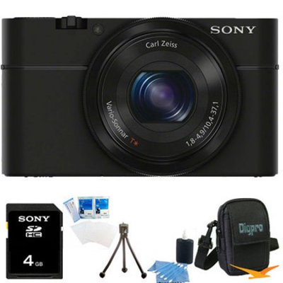 Sony DSC-RX100 20.2 Megapixel, 3.6x zoom, 4GB Bundle
