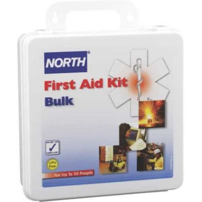 North by Honeywell 50-Person First Aid Kit, Bulk, Plastic