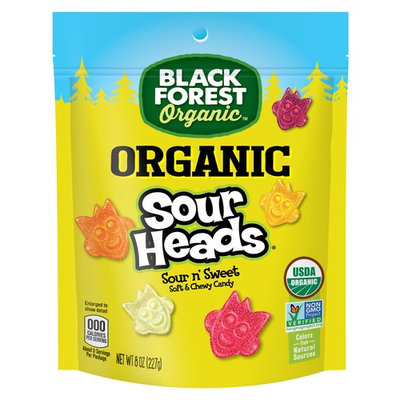 Black Forest, Organic Sour Heads, Assorted Flavors, 8 Oz