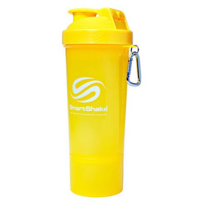 SmartShake Slim Neon Yellow 500 mL 17 oz