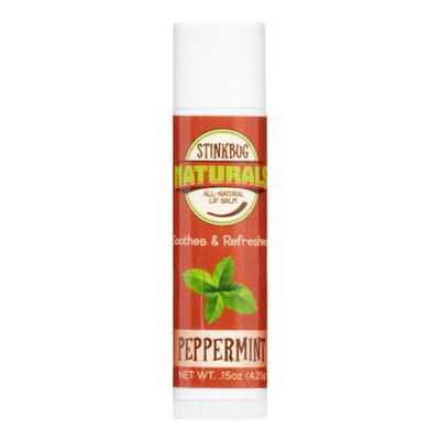 Stinkbug Naturals Lip Balm, Peppermint, 0.15 Oz