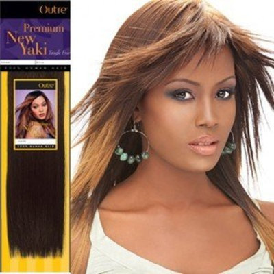Outre Premium Human Hair New Yaki Weaving Hair Extension (8