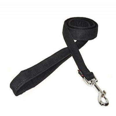 Dogline M8062-1 6 ft. L x 0. 75 W inch Comfort Microfiber Dog Leash, Black