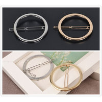 Ship by USPS, ANGELANGELA Minimalist 4Pc Gold Silver Triangle Round Hollow Geometric Metal Hairpin Hair Clip Clamps Accessories Barrettes Bobby Pin Ponytail Holder GIFT Headwear Styling Jewelry