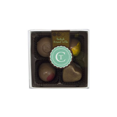 Chocolate Therapy 4-Piece Assorted Milk Chocolate Truffles Gift Box, 3.2 Oz