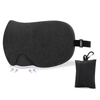 Sleep Mask for Eyes - Comfortable & Adjustable Sleep Eye Mask, Black