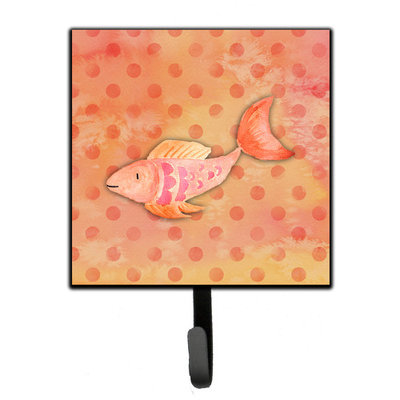 Orange Fish Watercolor Leash or Key Holder BB7387SH4