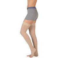 Juzo 4410 Basic Open Toe Thigh Highs w/Silicone Dot Band - 15-20 mmHg Short JUZO4410AGSB-P